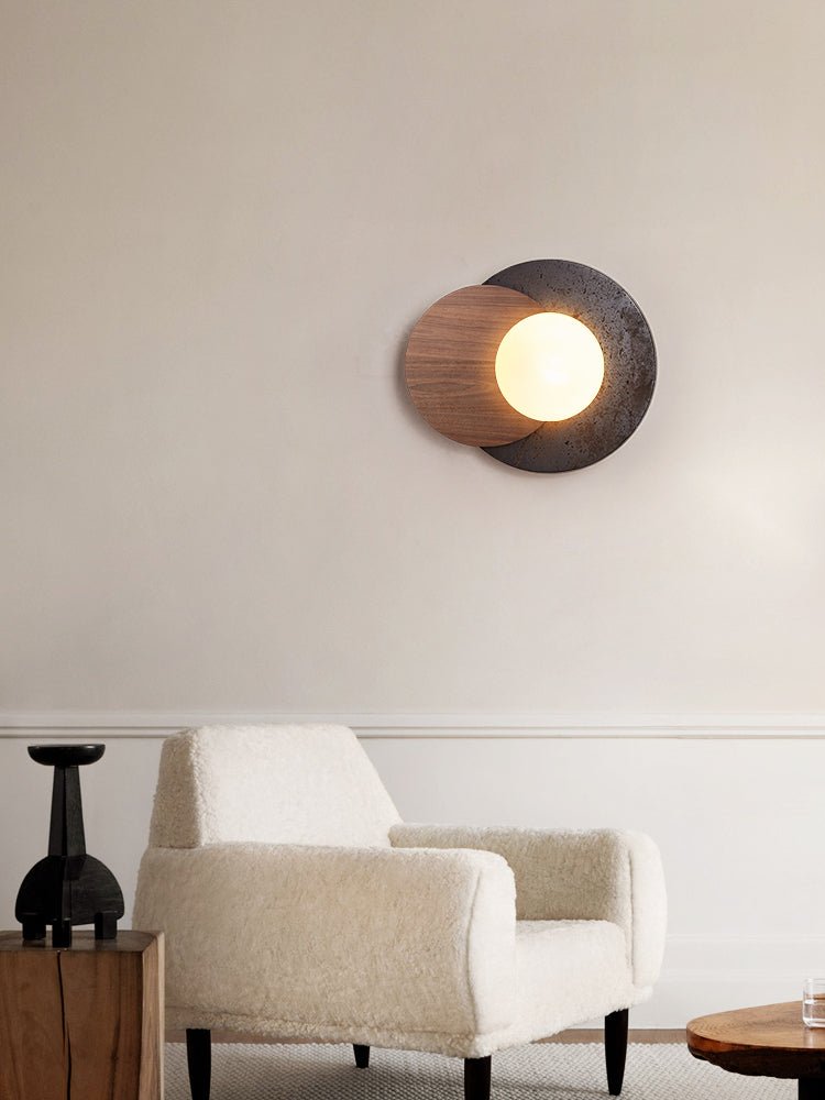 Lunar Embrace Sconce-Neutral Decor
