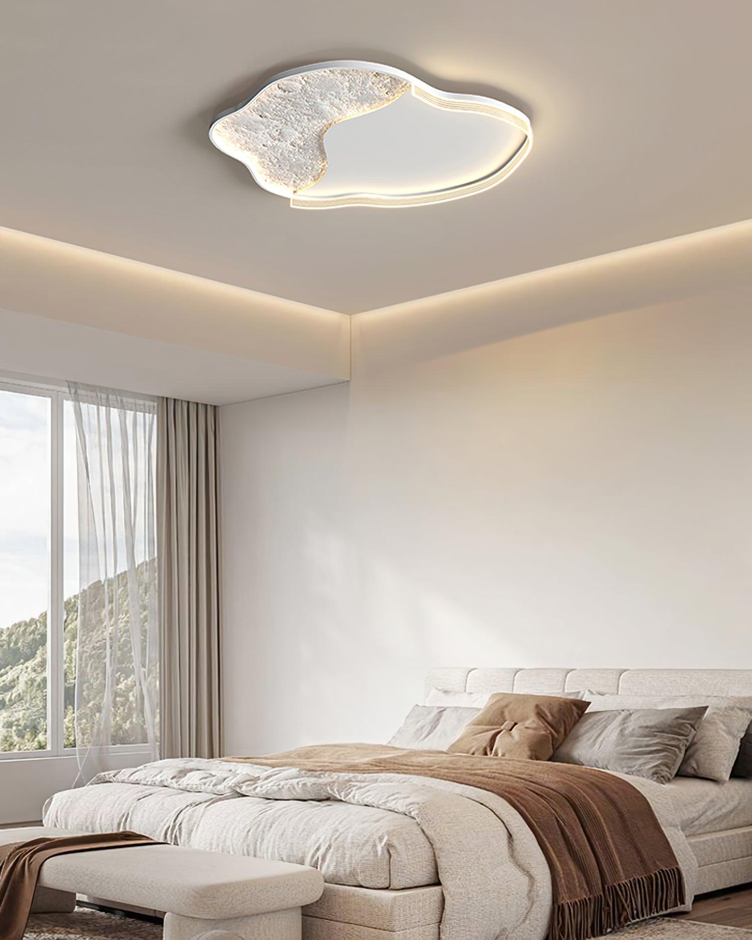 Syvine Nordic Art Lunar Led Ceiling Lamp-Neutral Decor