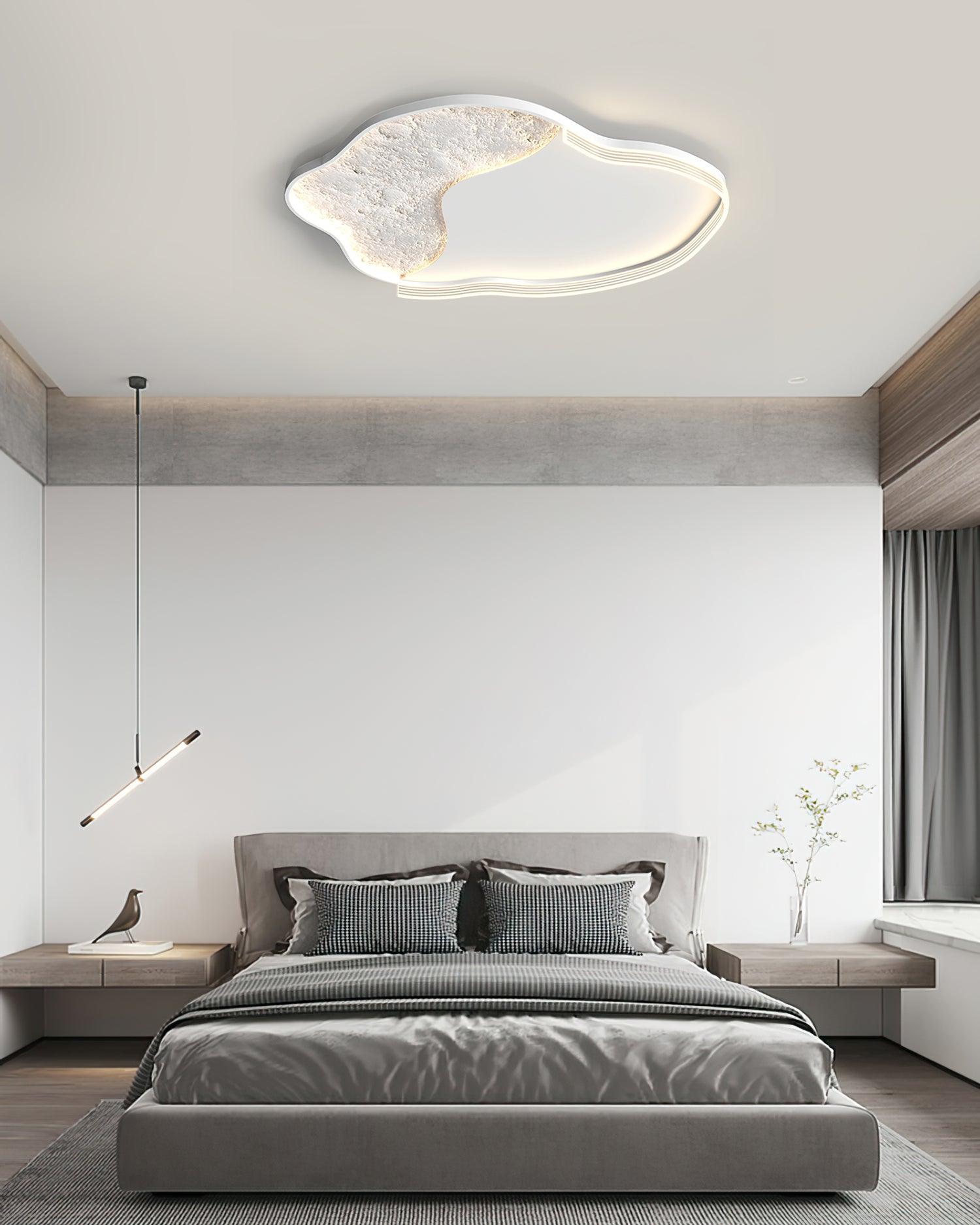Syvine Nordic Art Lunar Led Ceiling Lamp-Neutral Decor