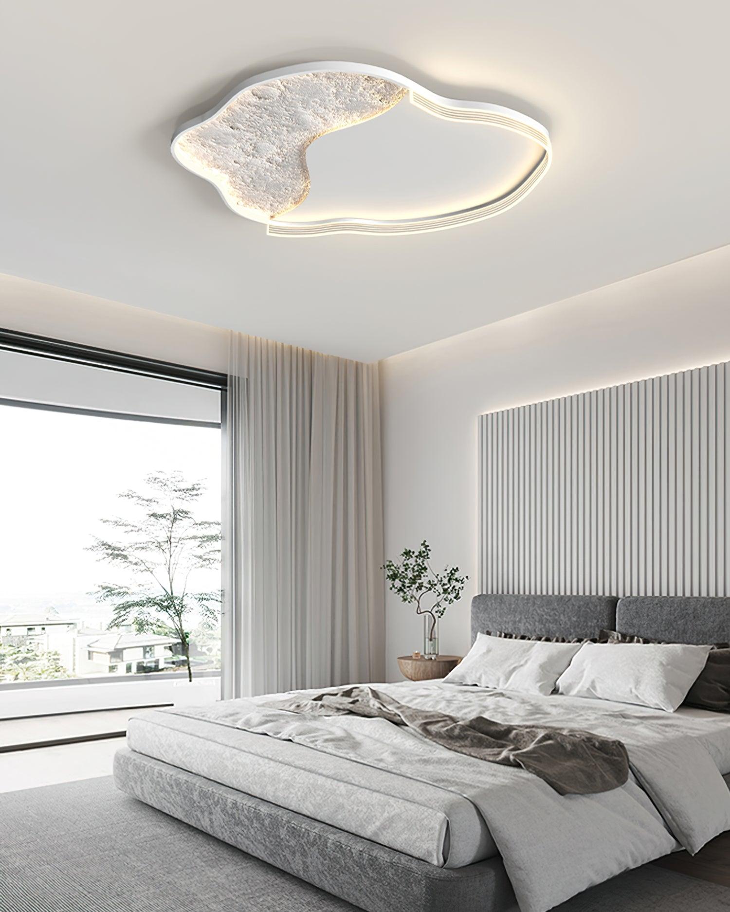 Syvine Nordic Art Lunar Led Ceiling Lamp-Neutral Decor