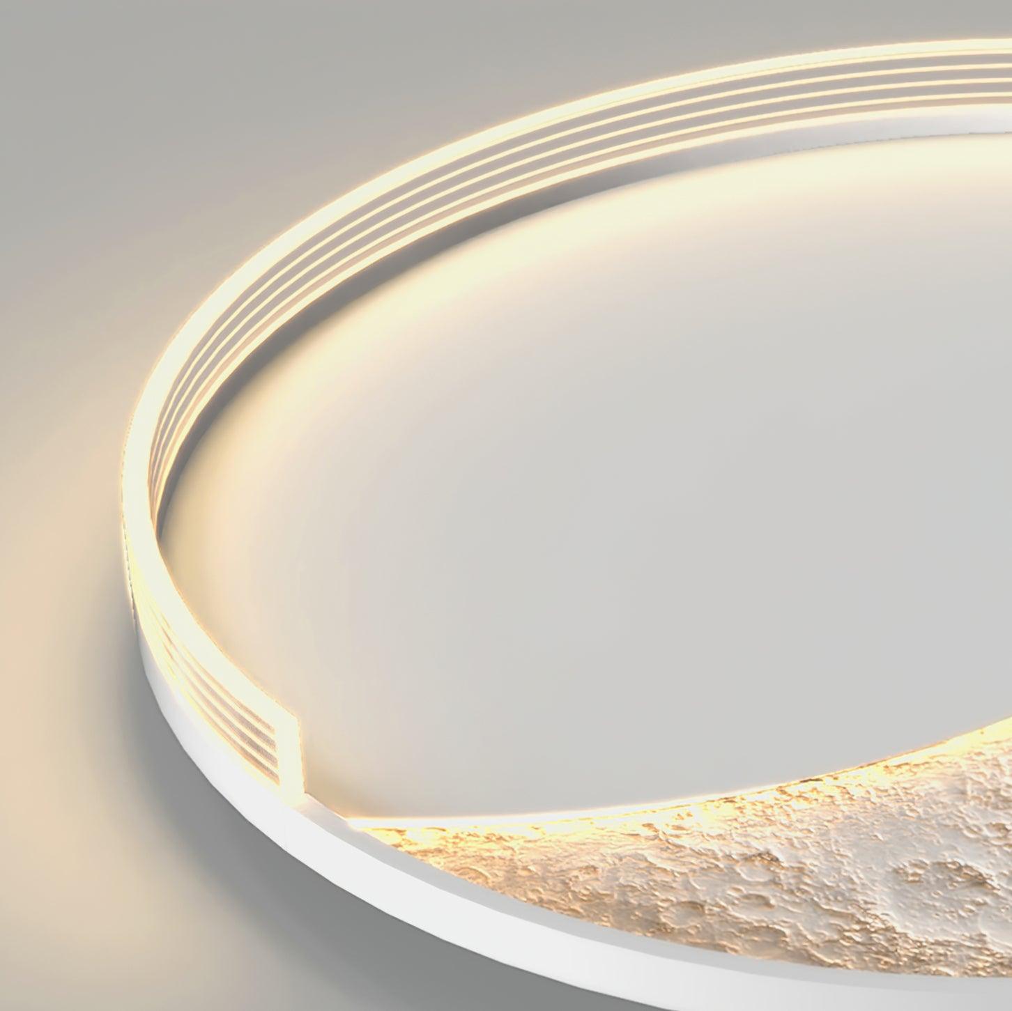 Syvine Nordic Art Lunar Led Ceiling Lamp-Neutral Decor