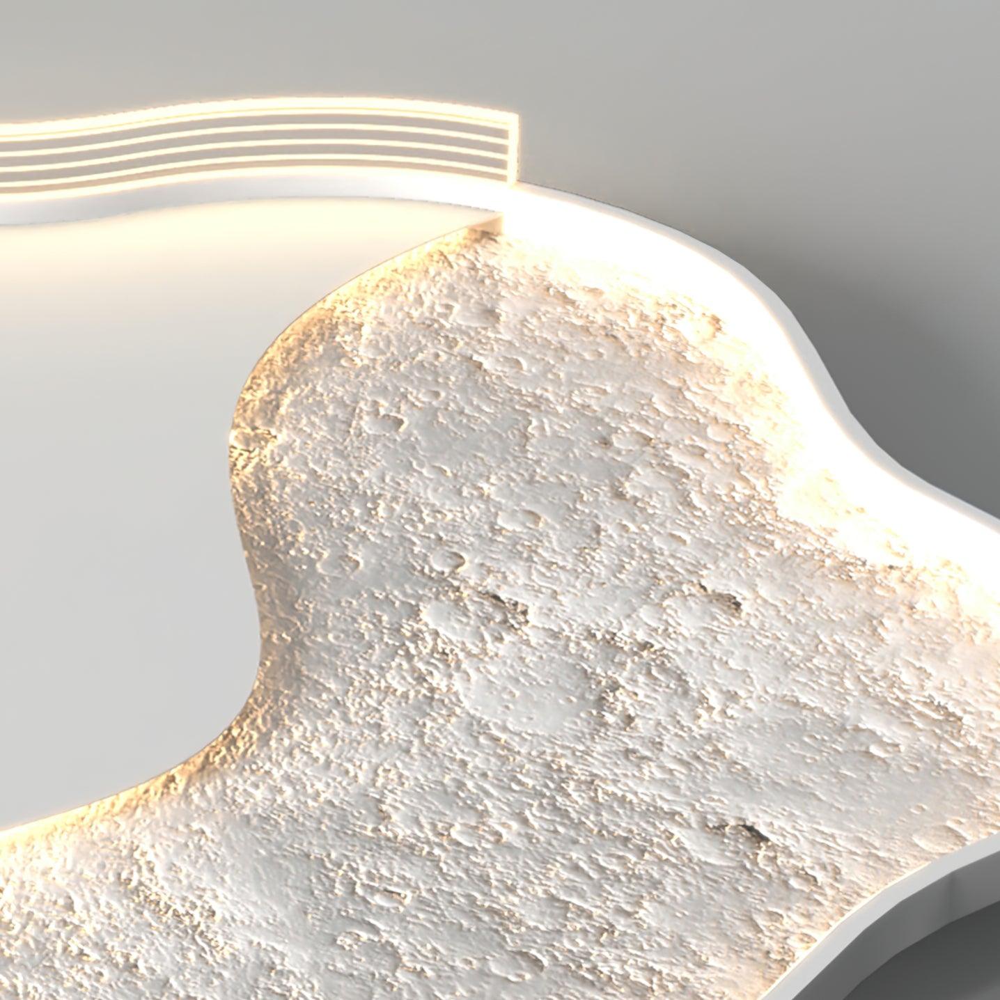 Syvine Nordic Art Lunar Led Ceiling Lamp-Neutral Decor