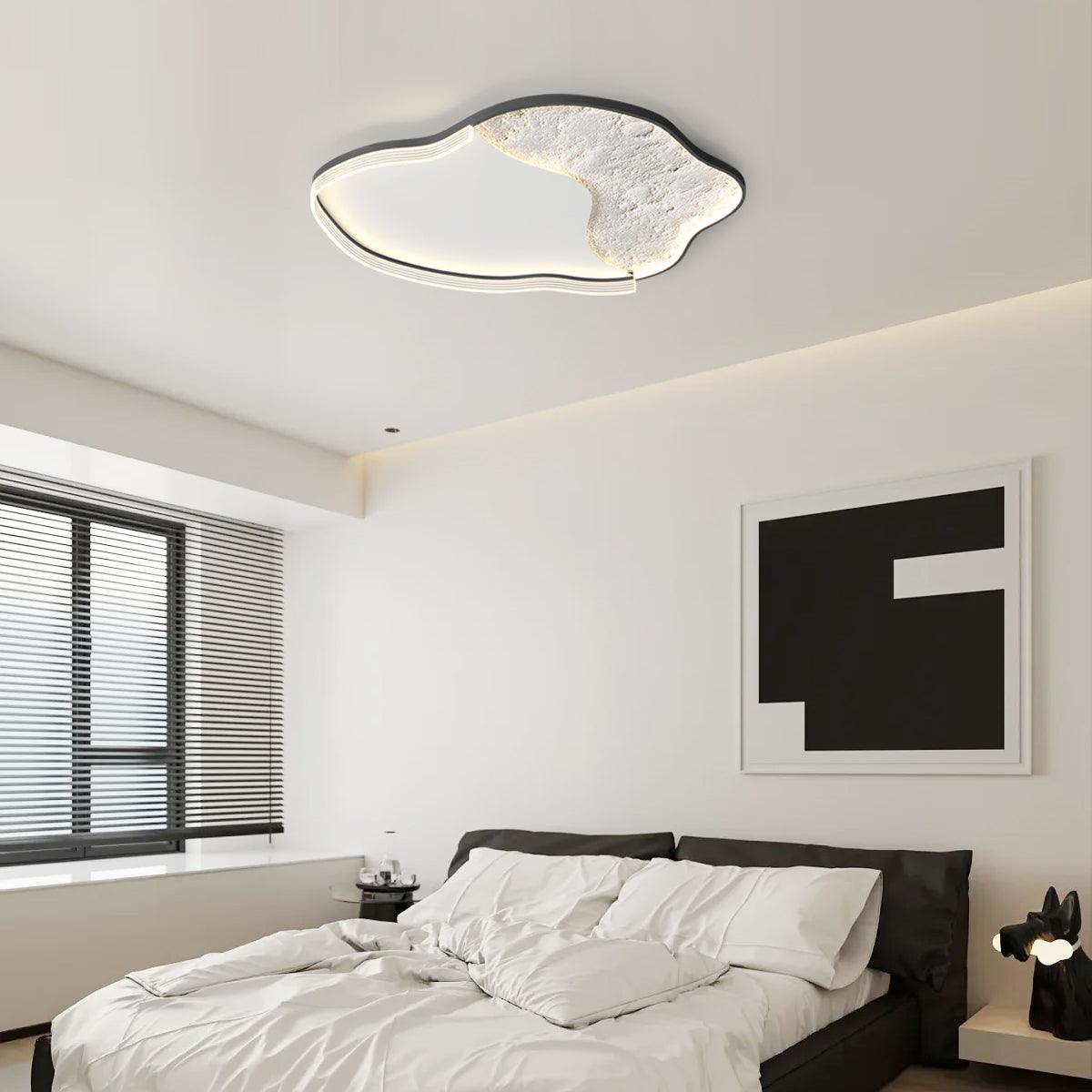 Syvine Nordic Art Lunar Led Ceiling Lamp-Neutral Decor