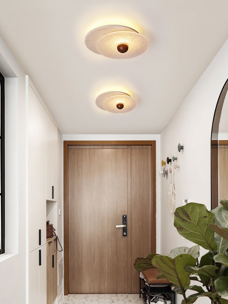 Lunar Ripple Ceiling Light-Neutral Decor