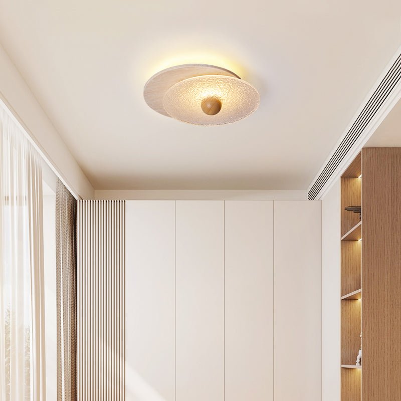 Lunar Ripple Ceiling Light-Neutral Decor