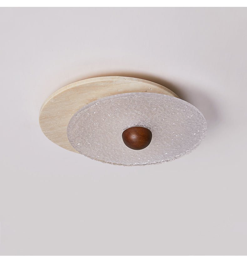 Lunar Ripple Ceiling Light-Neutral Decor