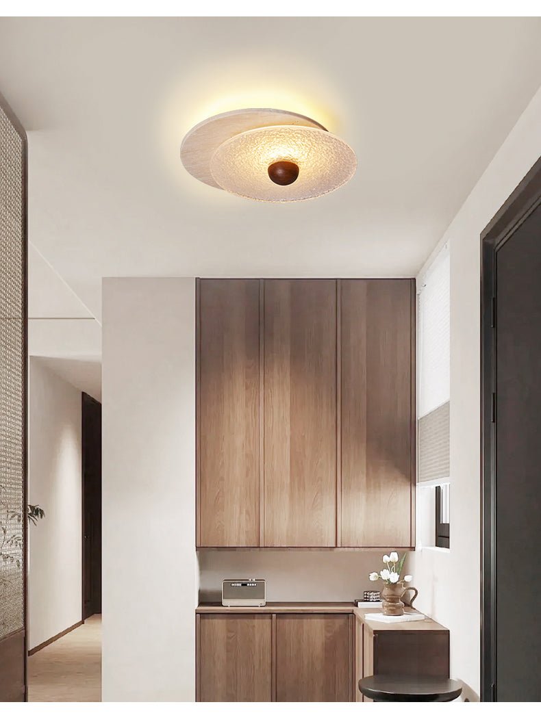 Lunar Ripple Ceiling Light-Neutral Decor