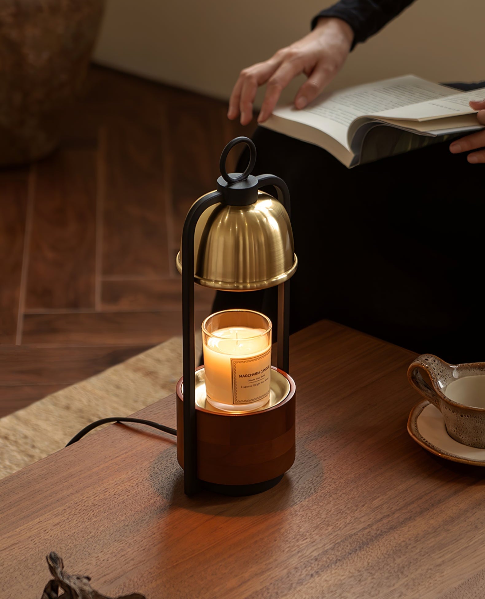 Rosa Modern Wood Table Lamp-Neutral Decor