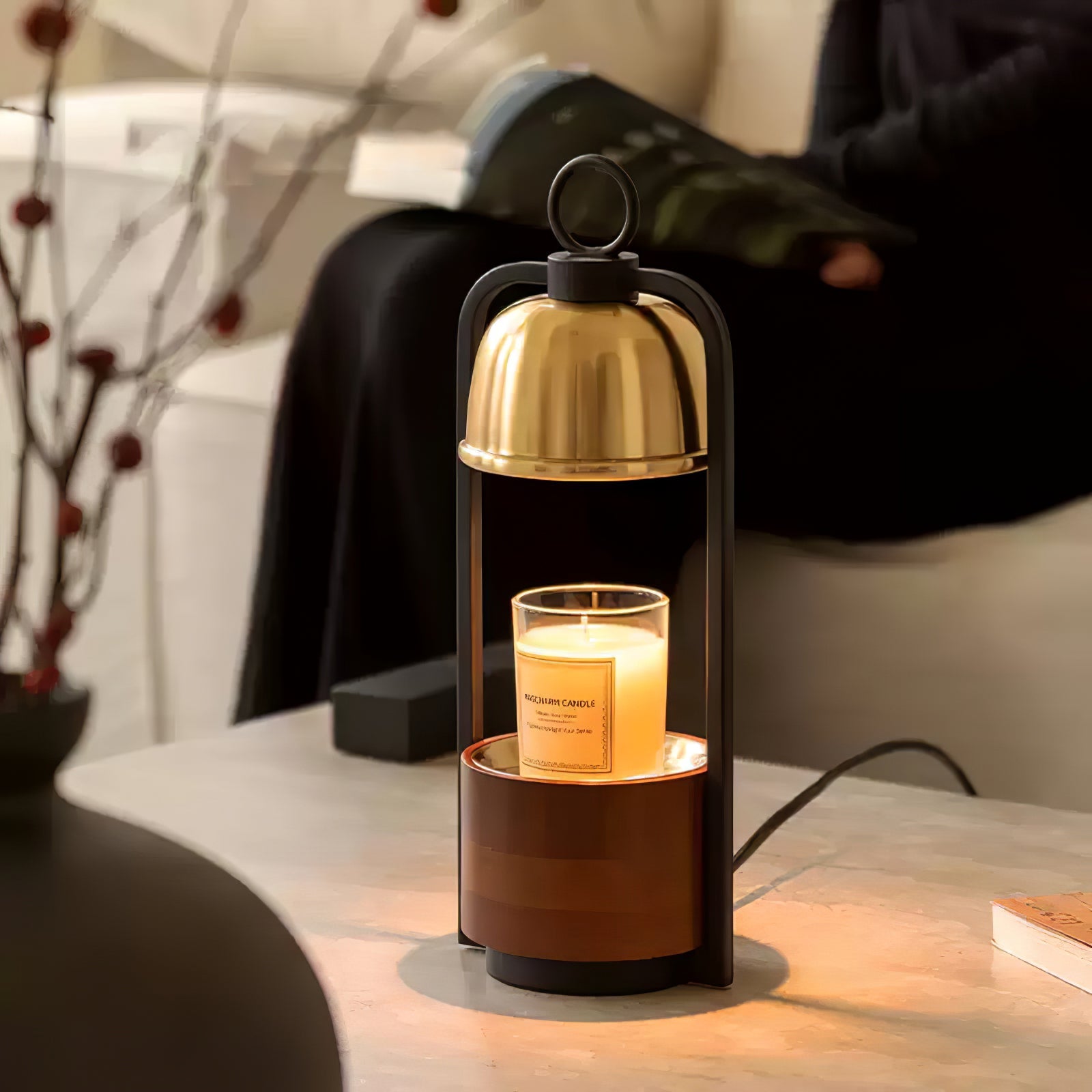 Rosa Modern Wood Table Lamp-Neutral Decor