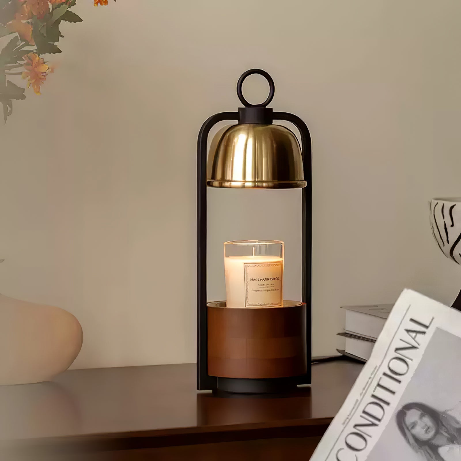 Rosa Modern Wood Table Lamp-Neutral Decor