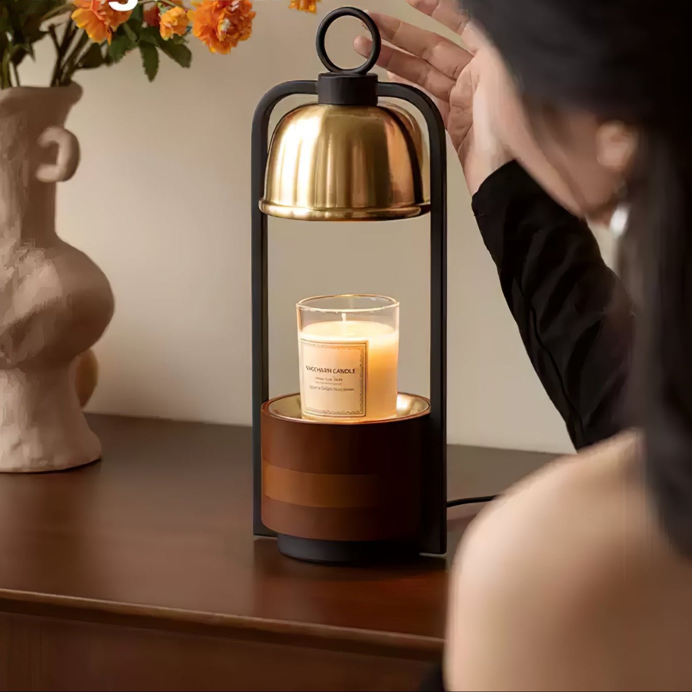 Rosa Modern Wood Table Lamp-Neutral Decor