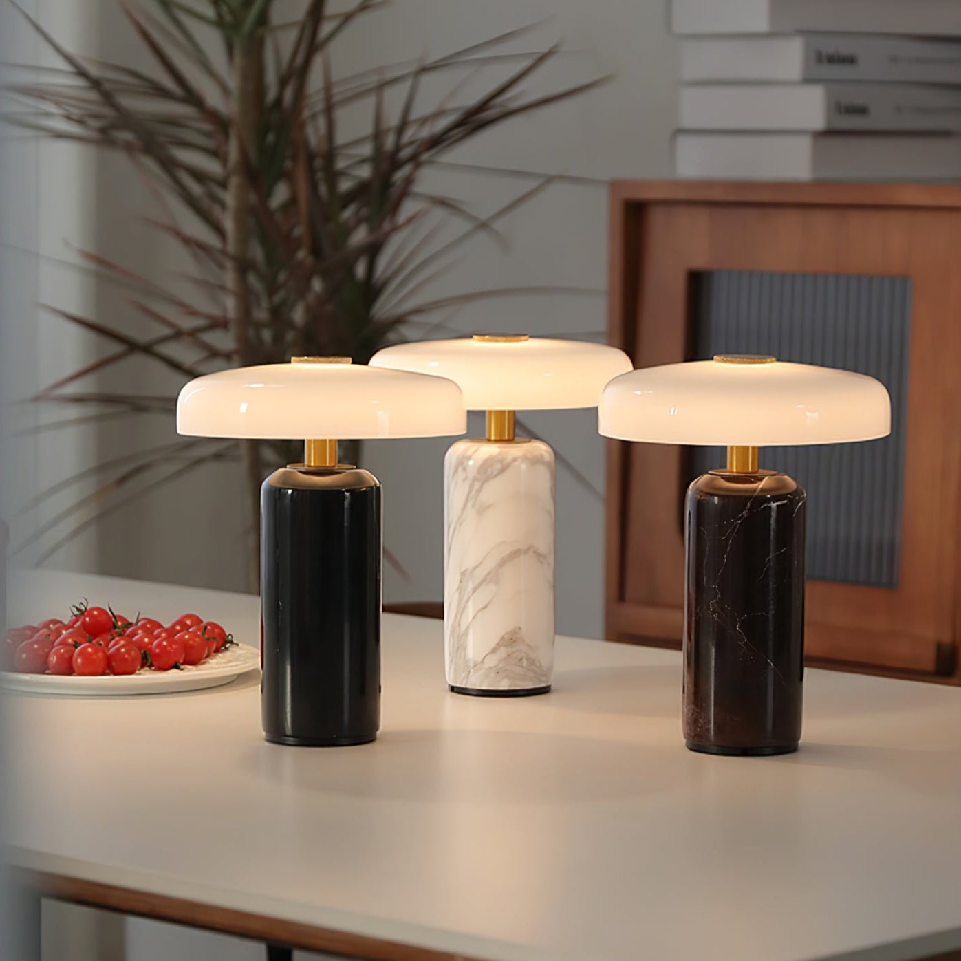 Ryvek Modern Marble Table Lamp-Neutral Decor