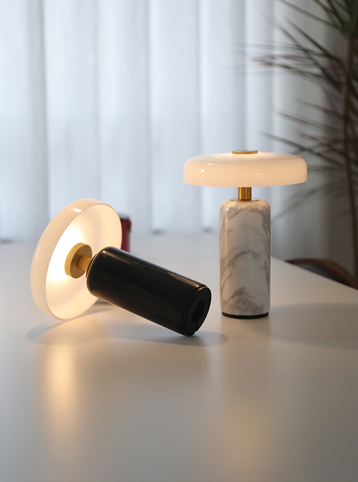 Ryvek Modern Marble Table Lamp-Neutral Decor