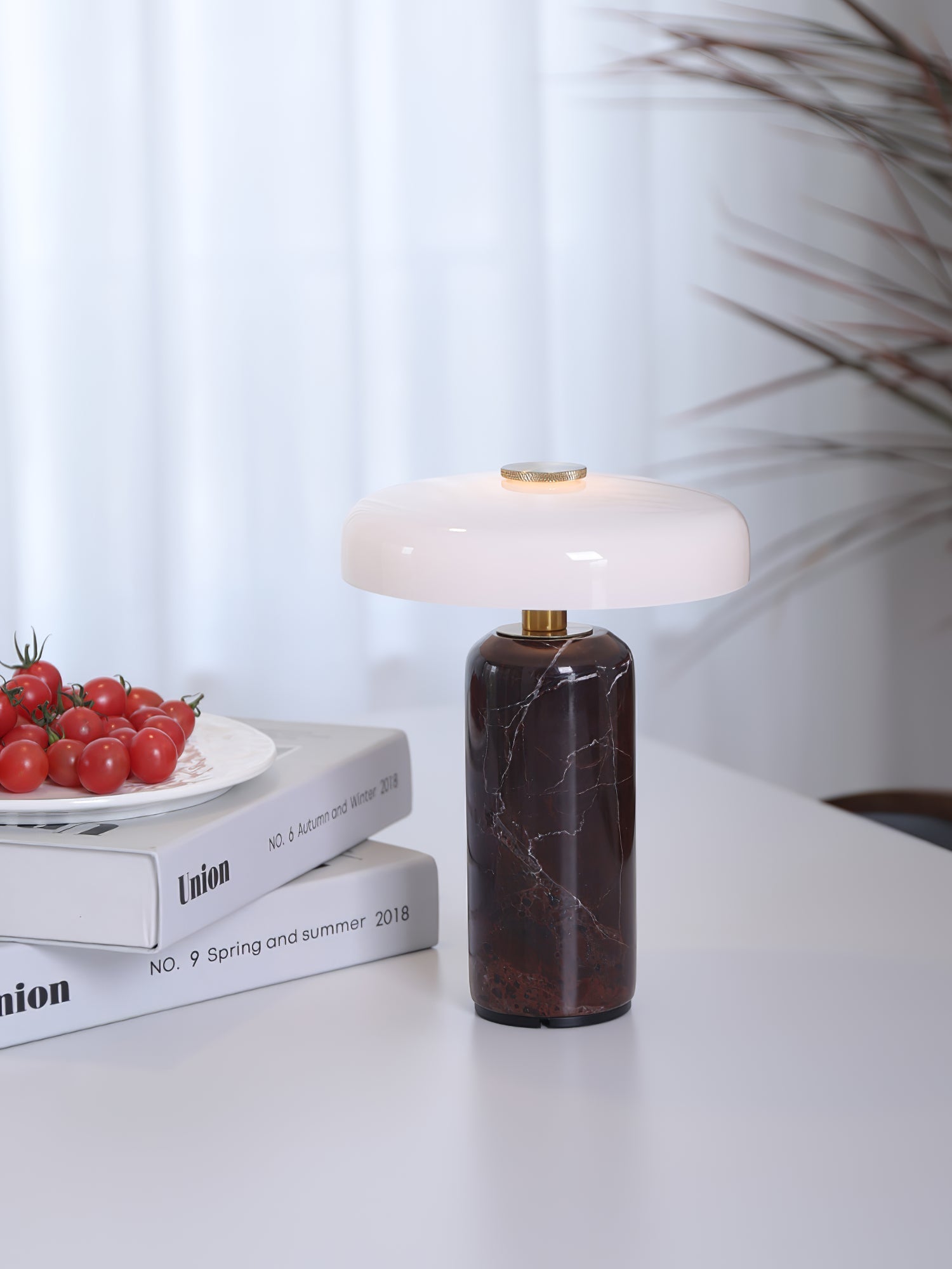 Ryvek Modern Marble Table Lamp-Neutral Decor