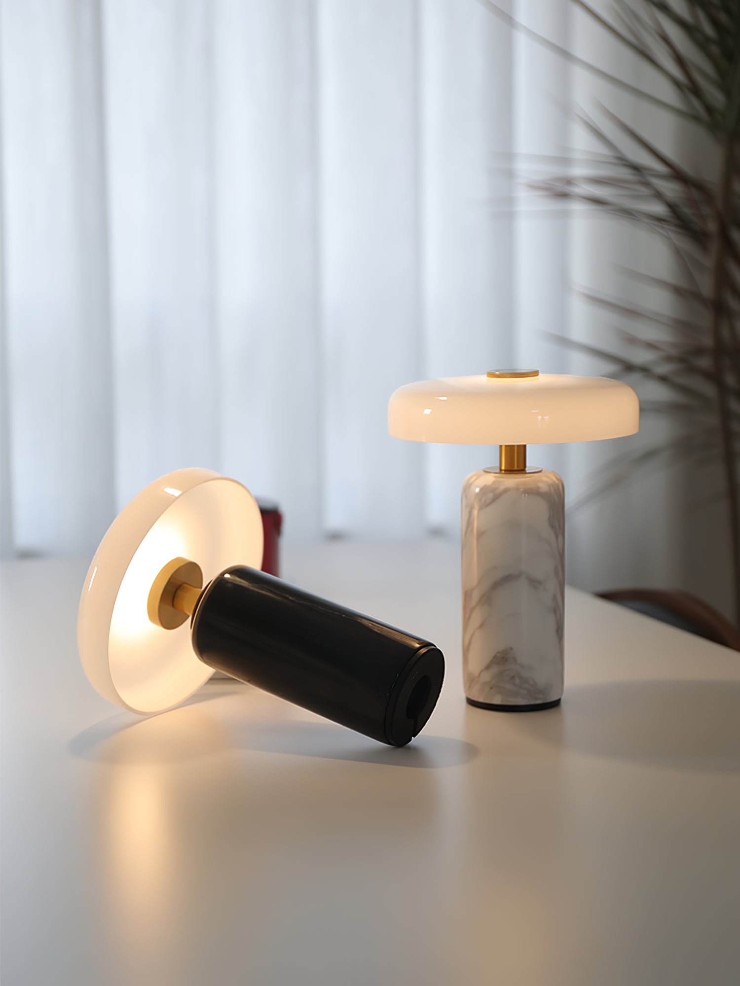 Ryvek Modern Marble Table Lamp-Neutral Decor