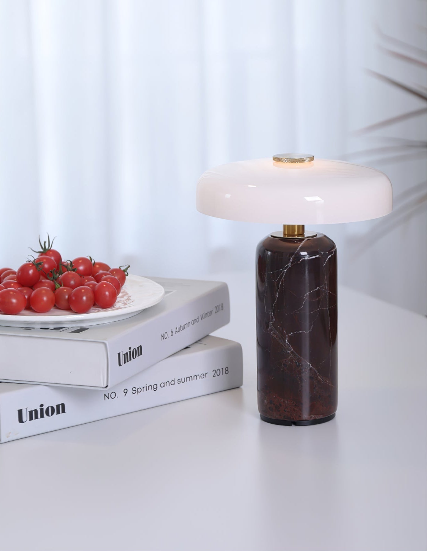 Ryvek Modern Marble Table Lamp-Neutral Decor
