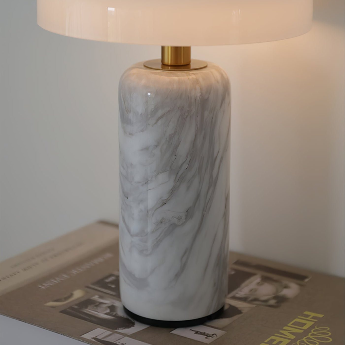 Ryvek Modern Marble Table Lamp-Neutral Decor