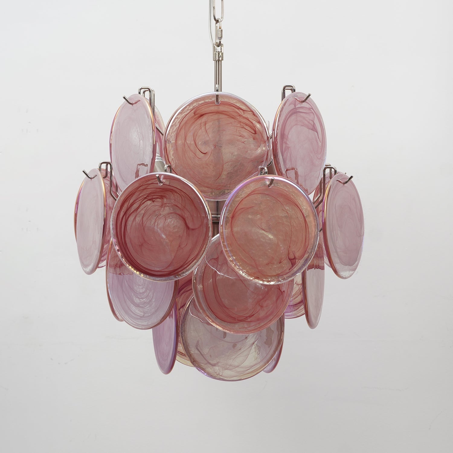 Aurora Chandelier Multicolor Murano Disc Layered Artistic-Neutral Decor