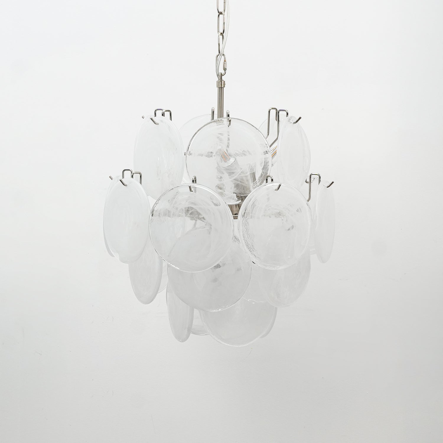 Aurora Chandelier Multicolor Murano Disc Layered Artistic-Neutral Decor
