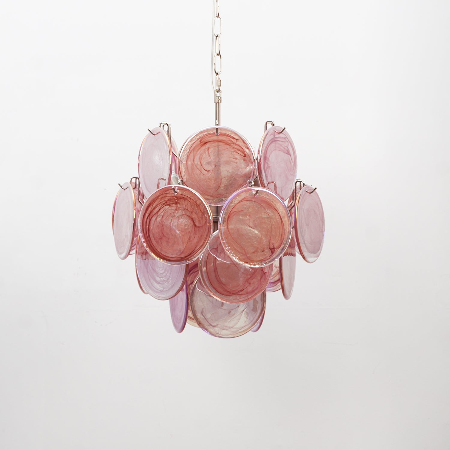 Aurora Chandelier Multicolor Murano Disc Layered Artistic-Neutral Decor