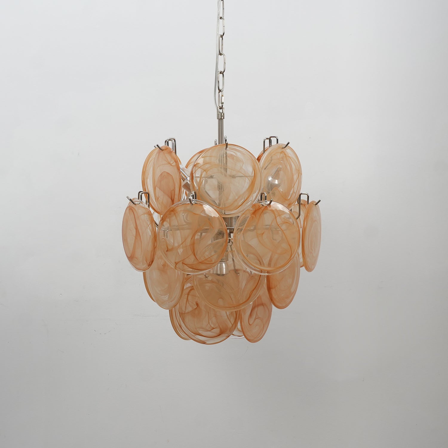 Aurora Chandelier Multicolor Murano Disc Layered Artistic-Neutral Decor