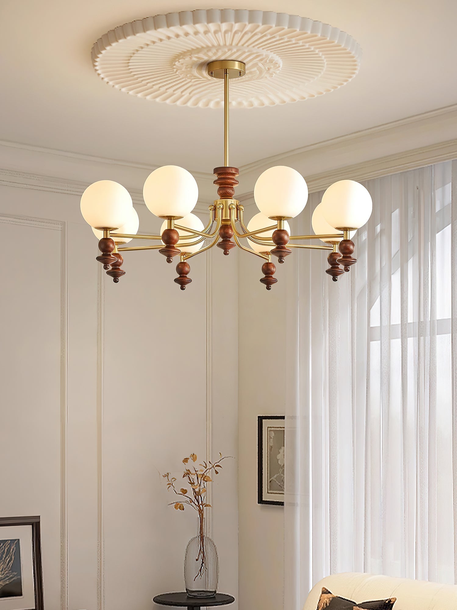 Pelynx Chandelier-Neutral Decor