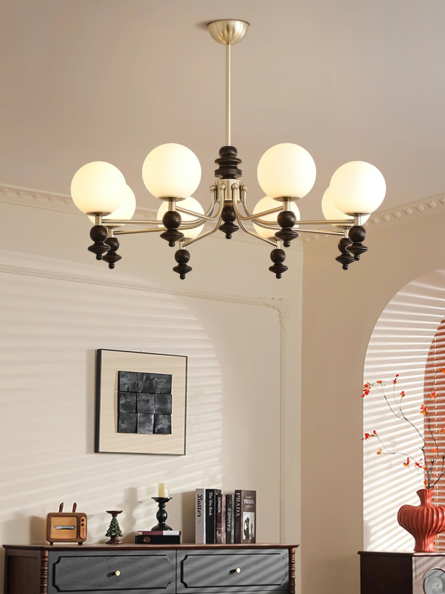 Pelynx Chandelier-Neutral Decor