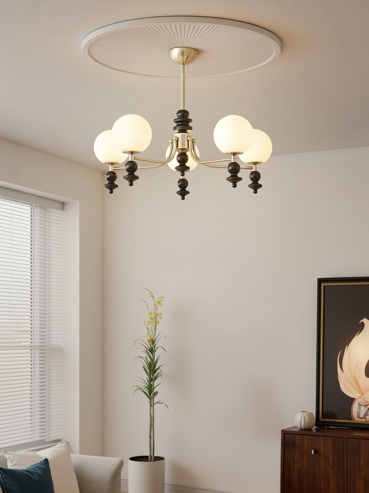 Pelynx Chandelier-Neutral Decor