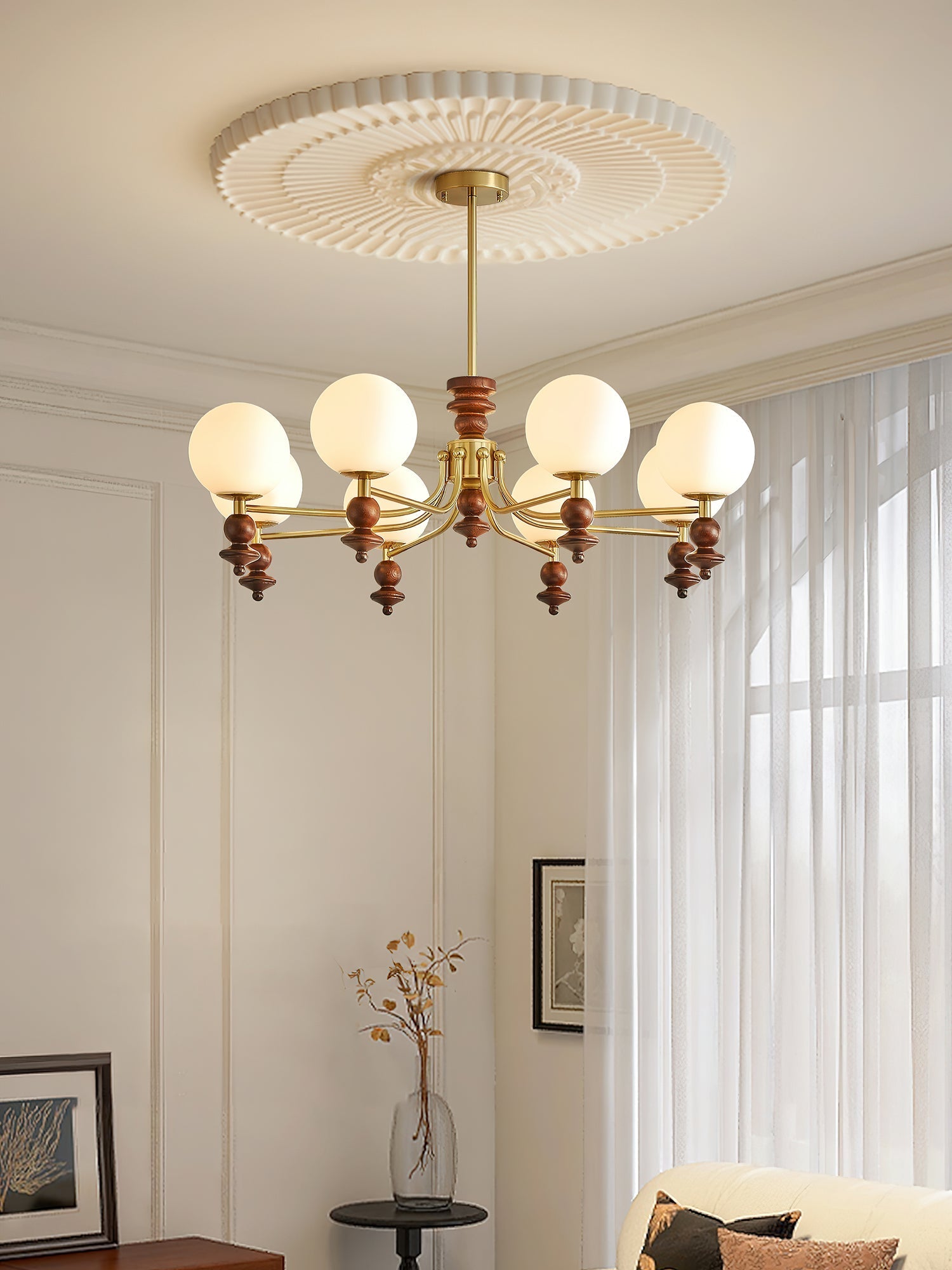 Pelynx Chandelier-Neutral Decor