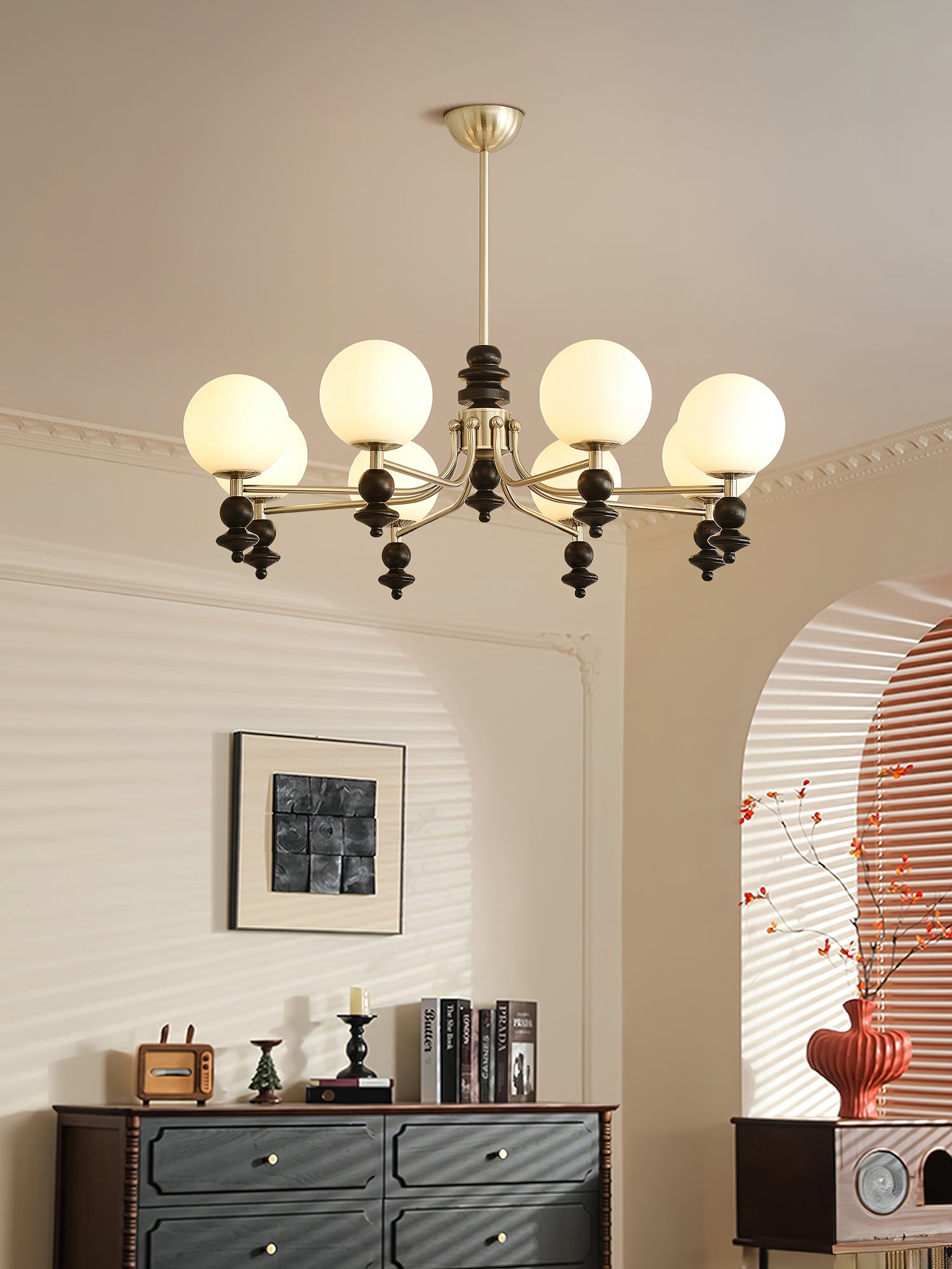 Pelynx Chandelier-Neutral Decor
