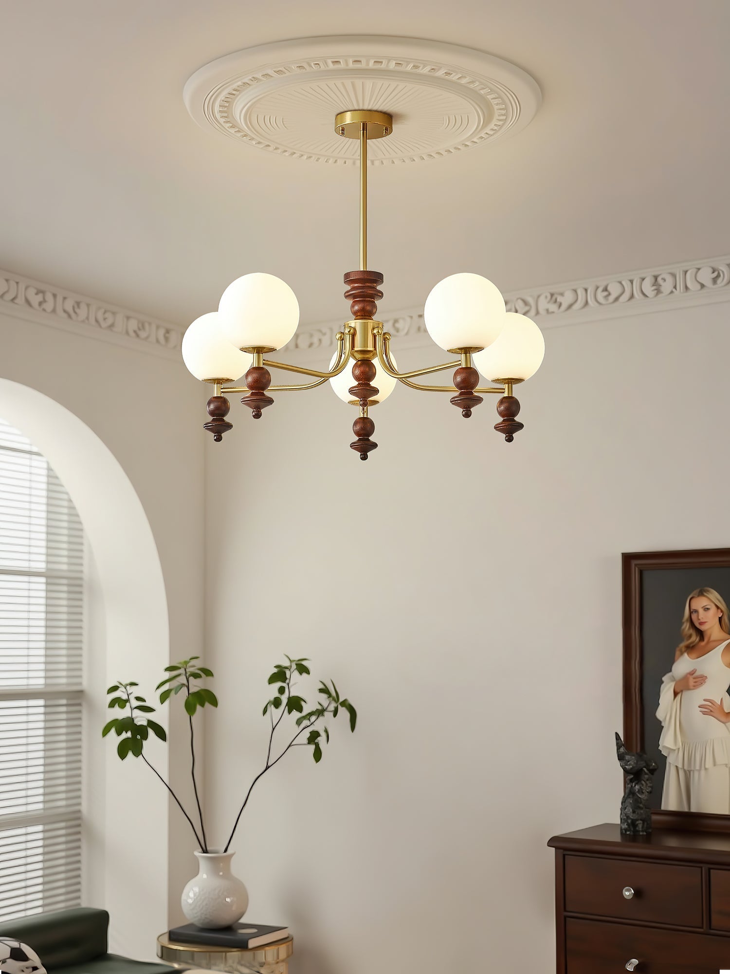 Pelynx Chandelier-Neutral Decor