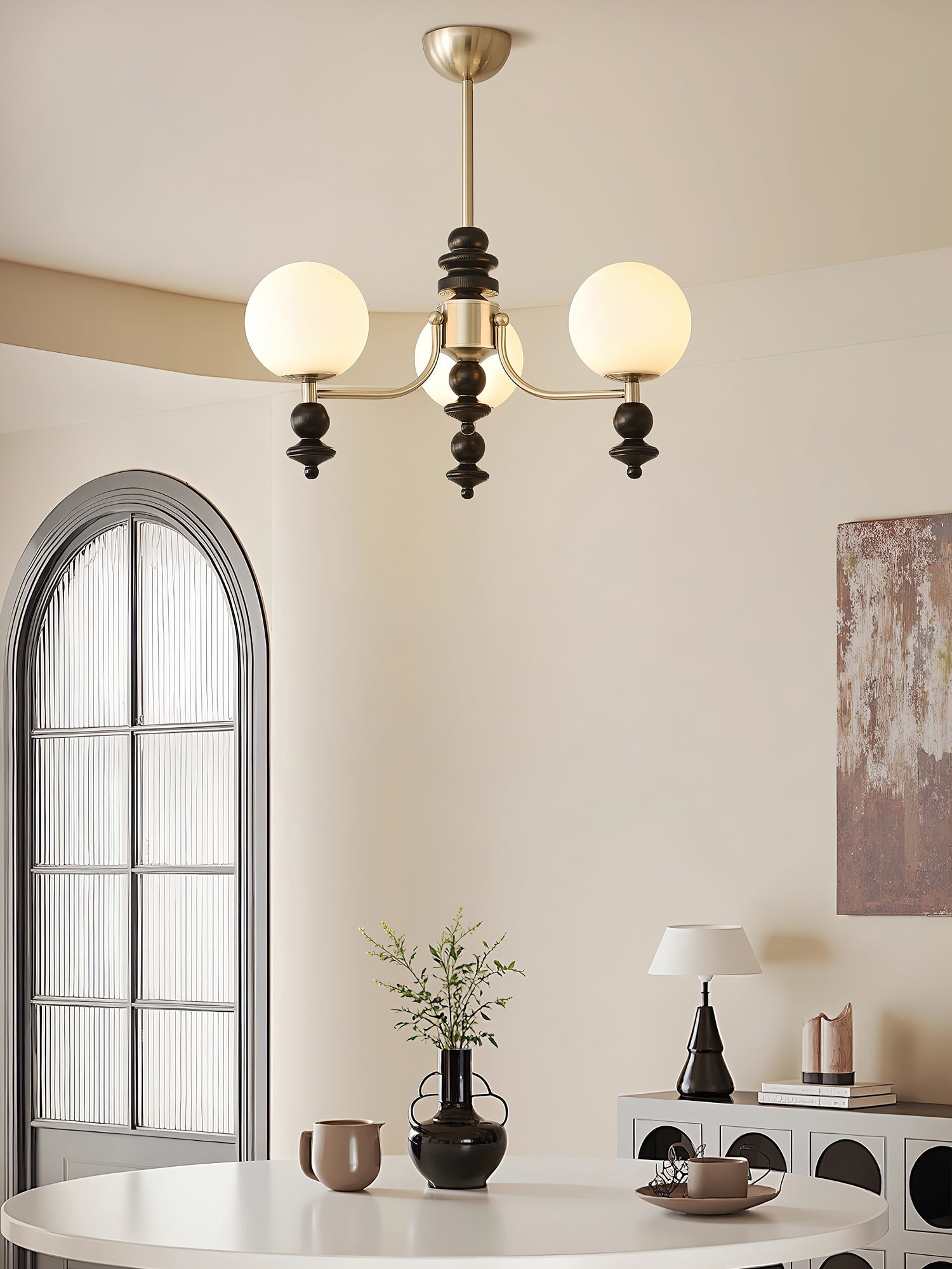 Pelynx Chandelier-Neutral Decor