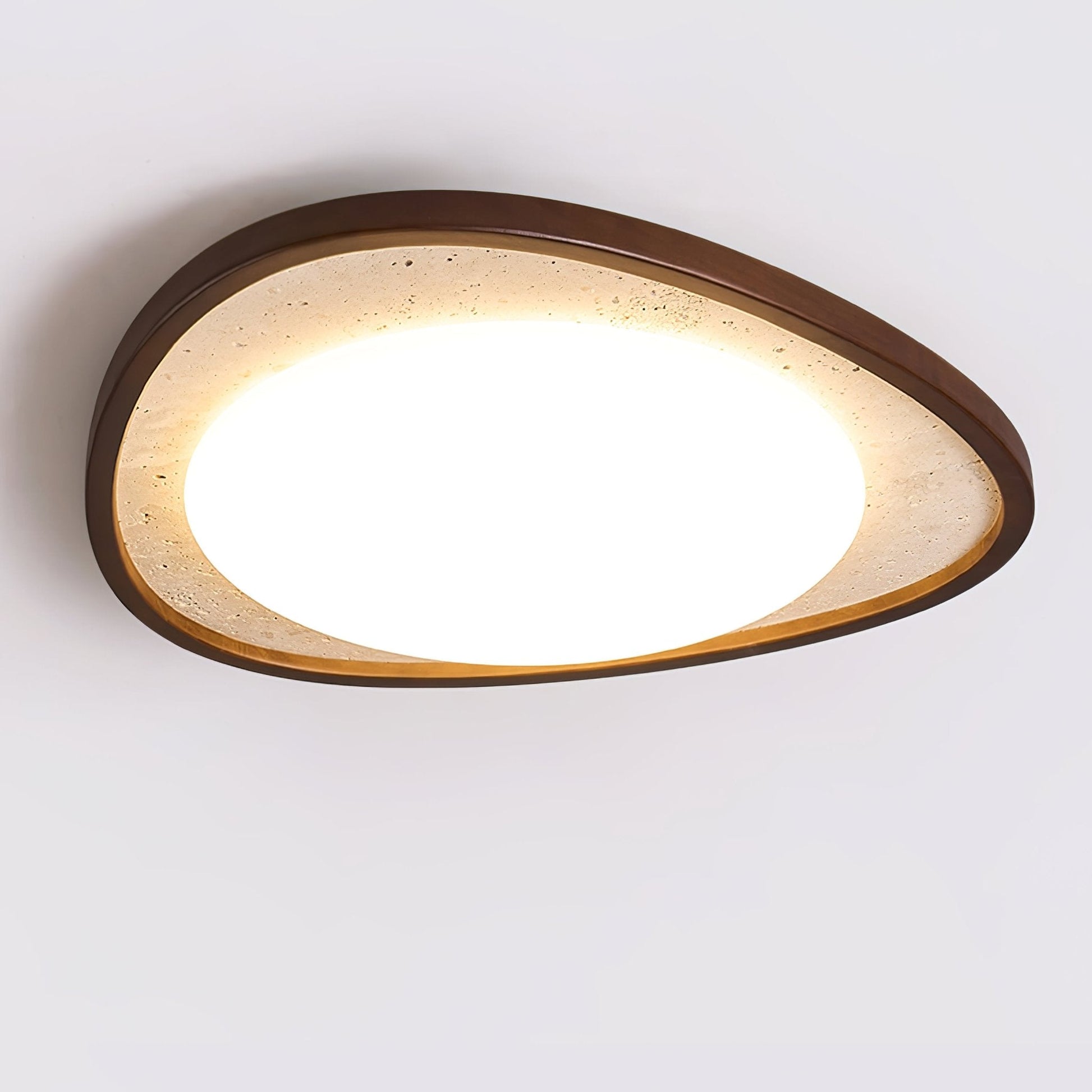 Orsoliel Travertine Ceiling Light-Neutral Decor