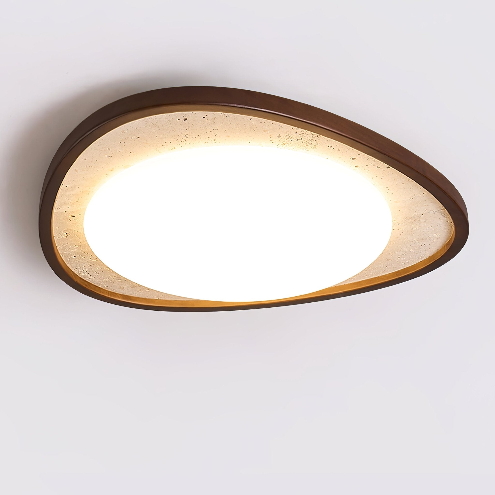 Orsoliel Travertine Ceiling Light-Neutral Decor