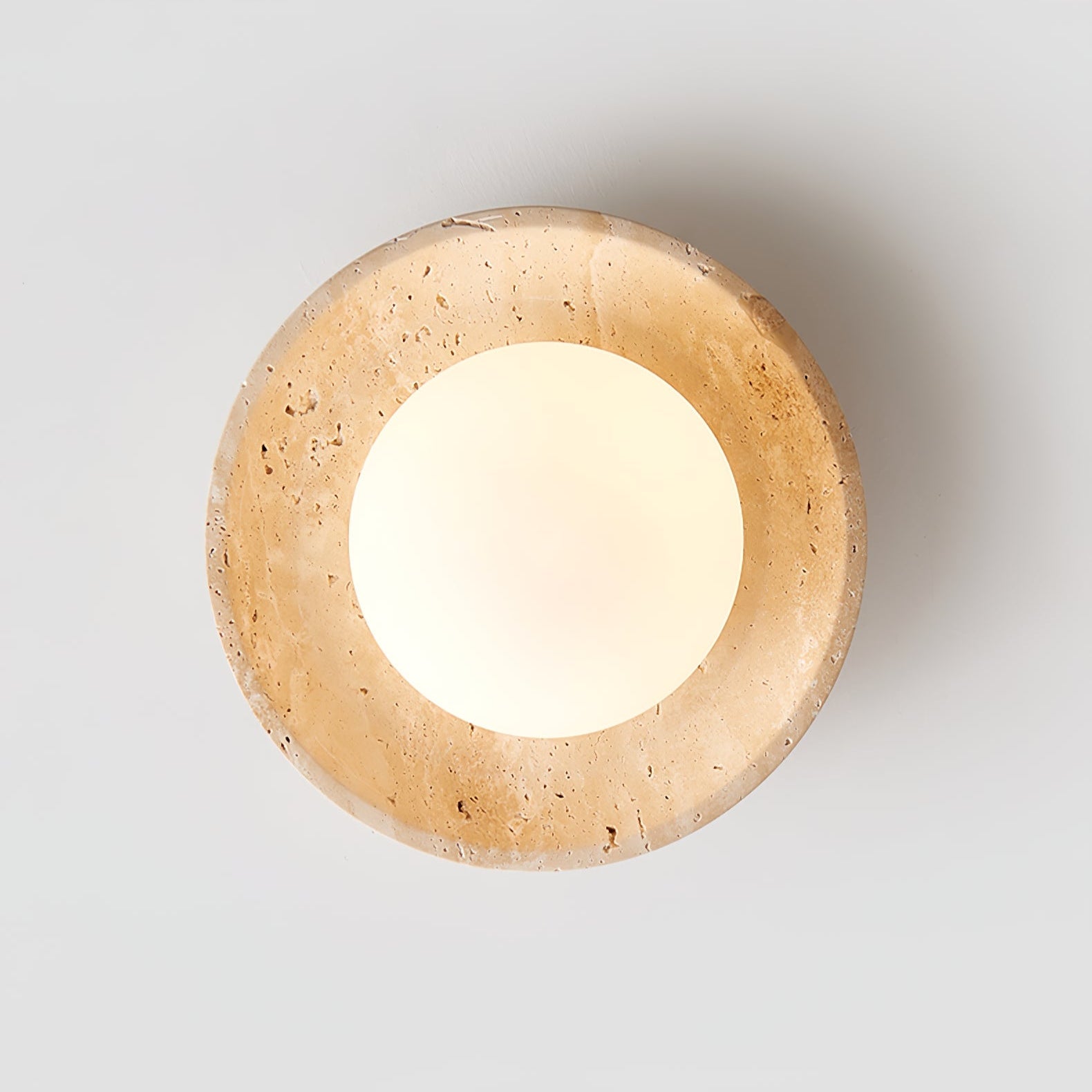Eloa Minimalist Travertine Ceiling Light-Neutral Decor