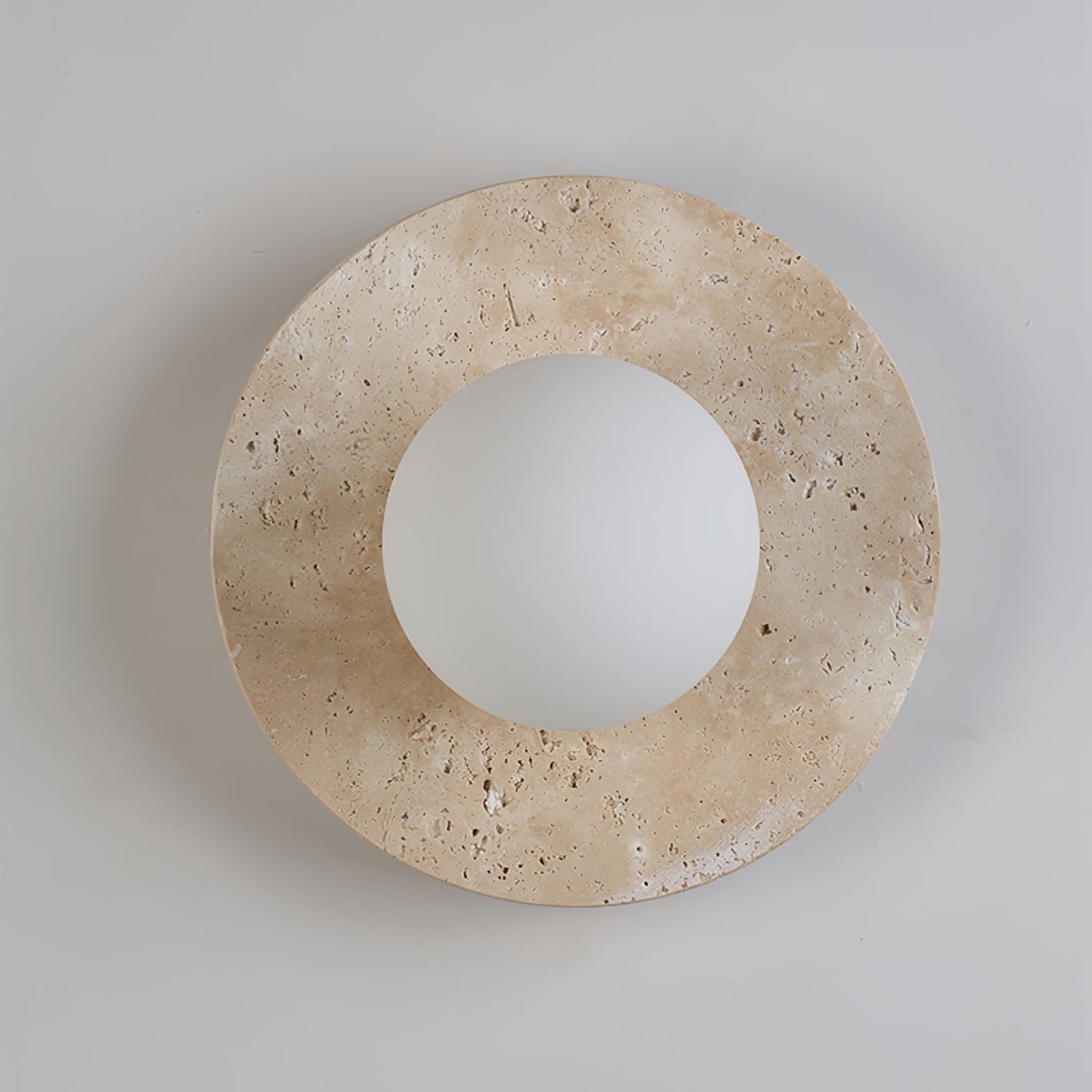 Vesolyra Travertine Ceiling Light-Neutral Decor