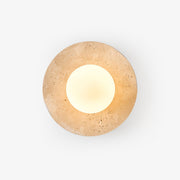 Vesolyra Travertine Ceiling Light-Neutral Decor