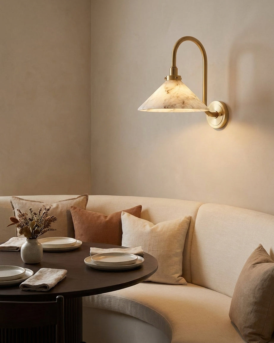 Ophelia Alabaster Wall Sconce