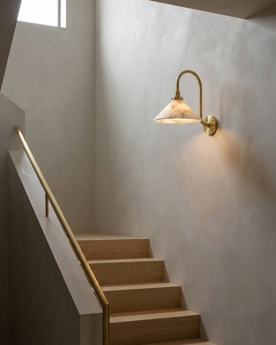 Ophelia Alabaster Wall Sconce