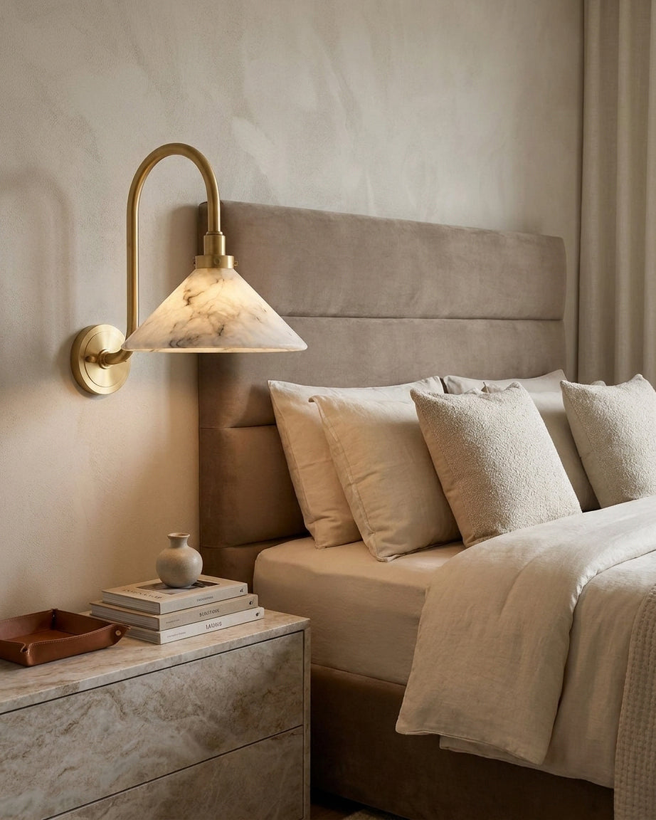 Ophelia Alabaster Wall Sconce