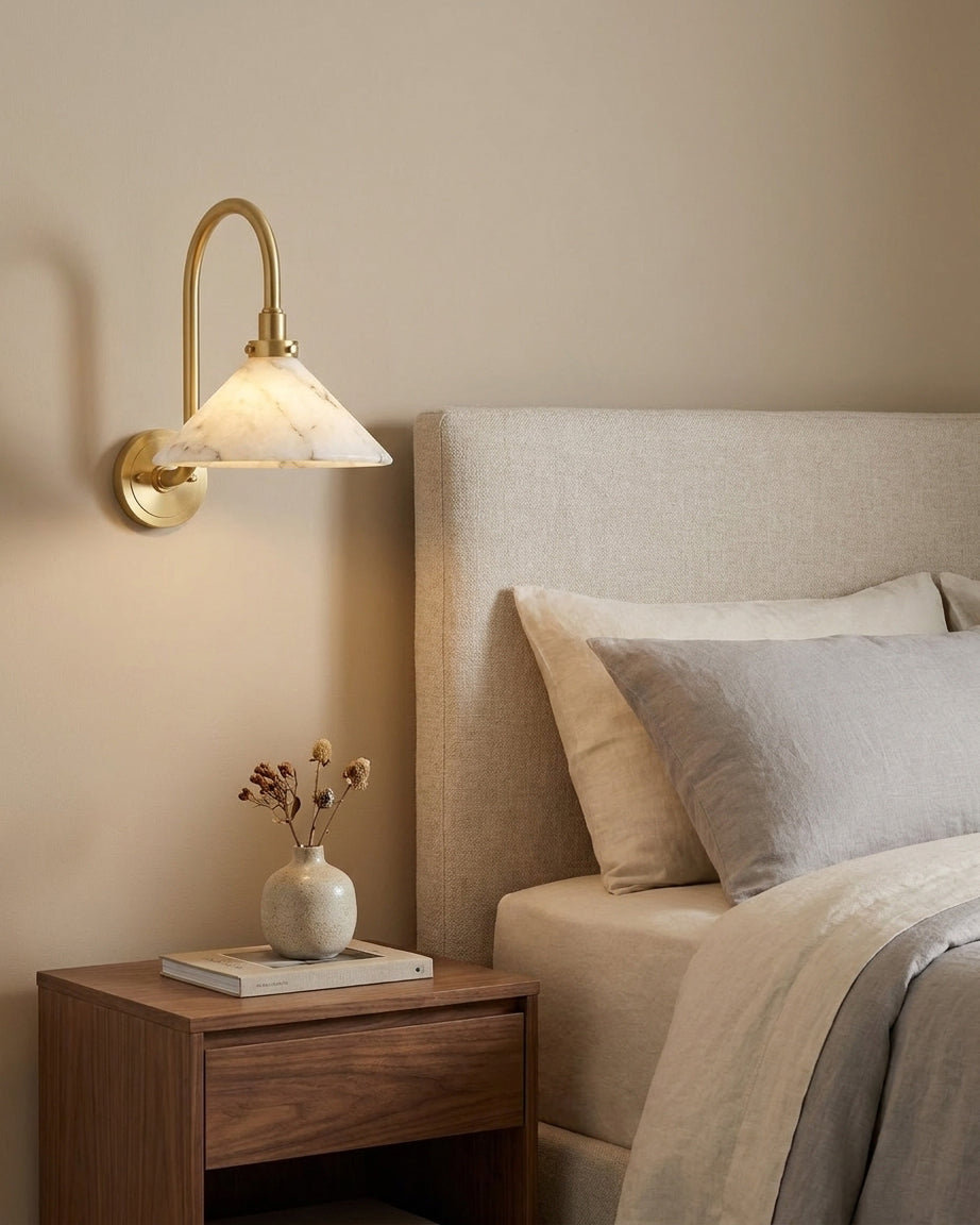 Ophelia Alabaster Wall Sconce