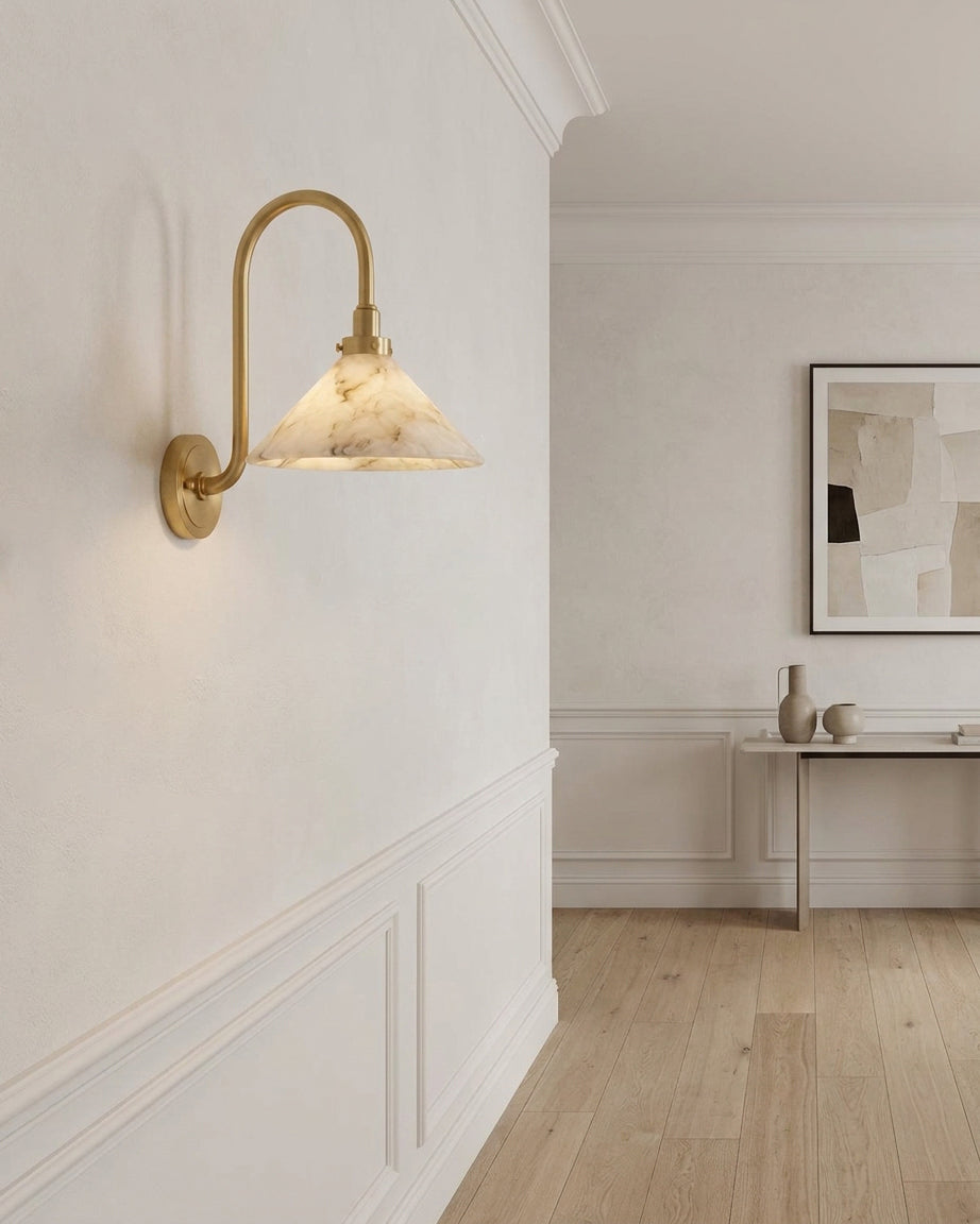Ophelia Alabaster Wall Sconce
