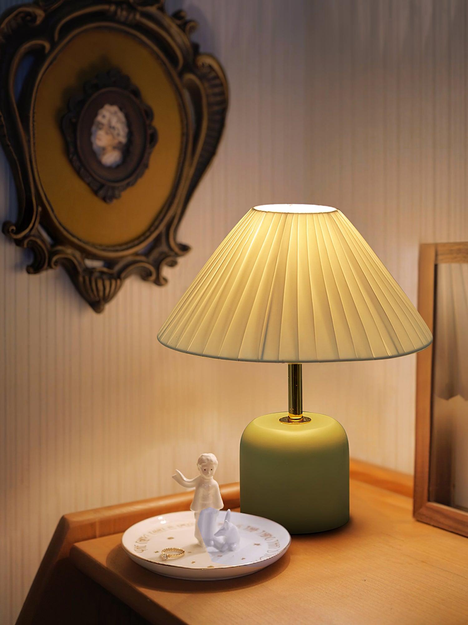 Verena Fabric Table Lamp-Neutral Decor