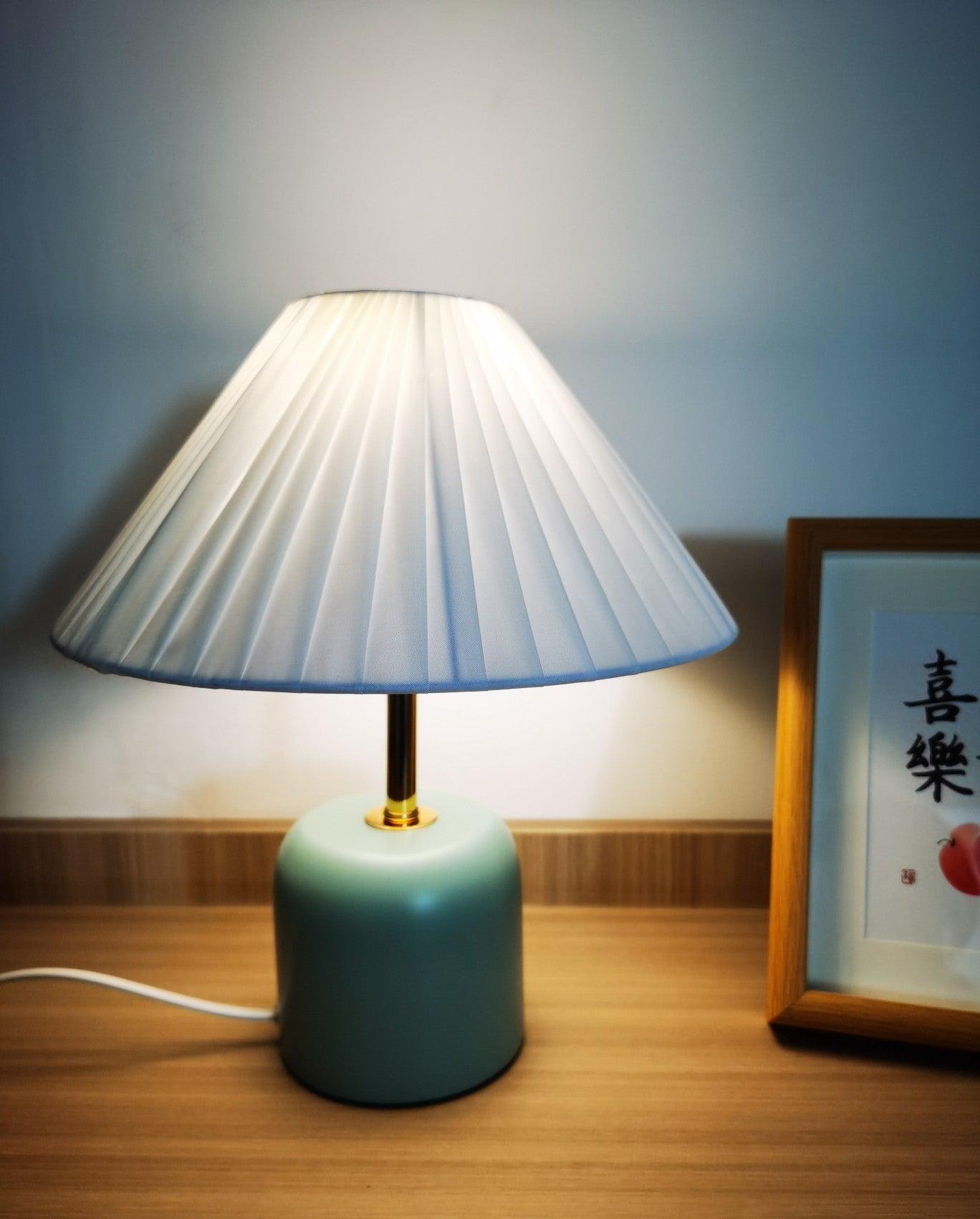 Verena Fabric Table Lamp-Neutral Decor