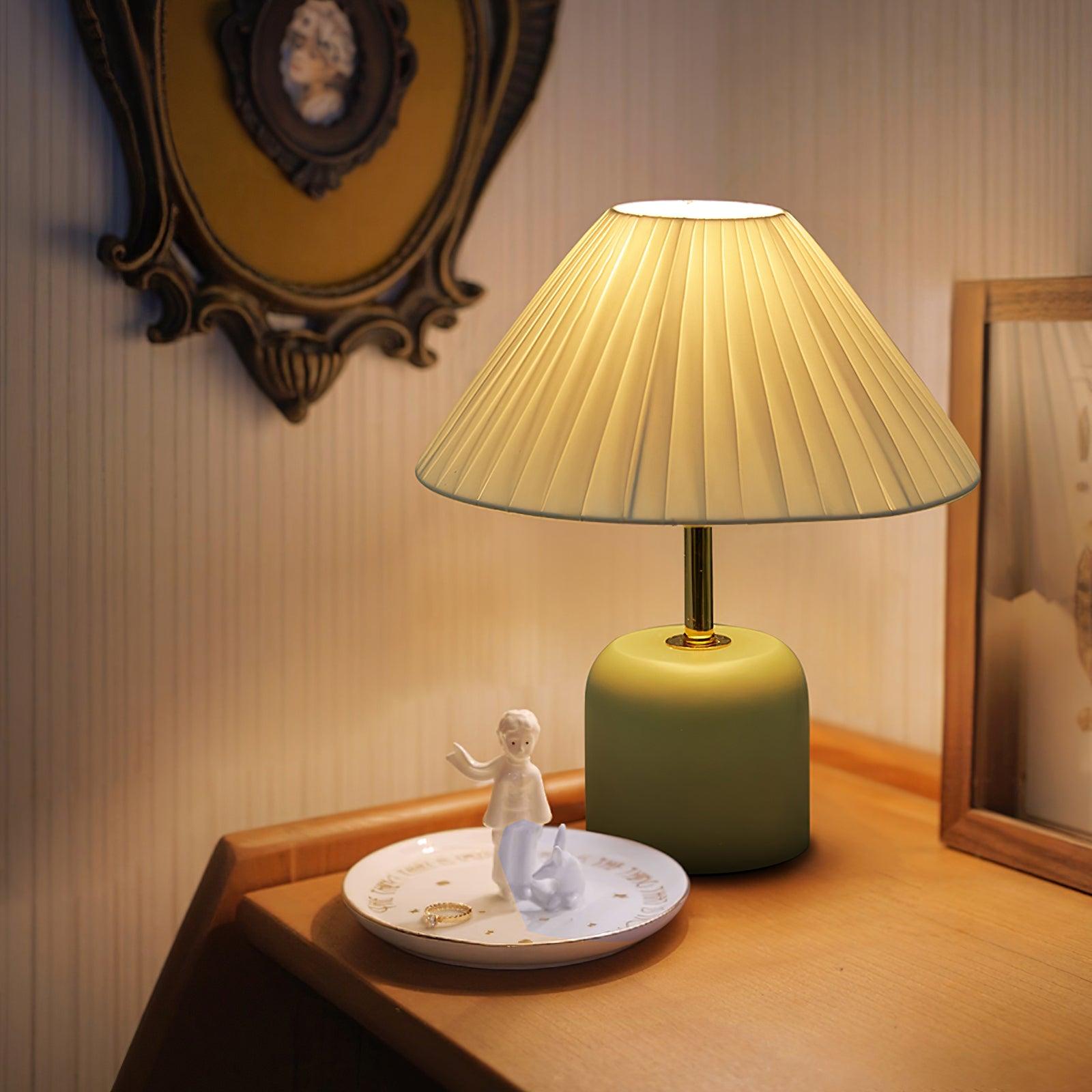 Verena Fabric Table Lamp-Neutral Decor
