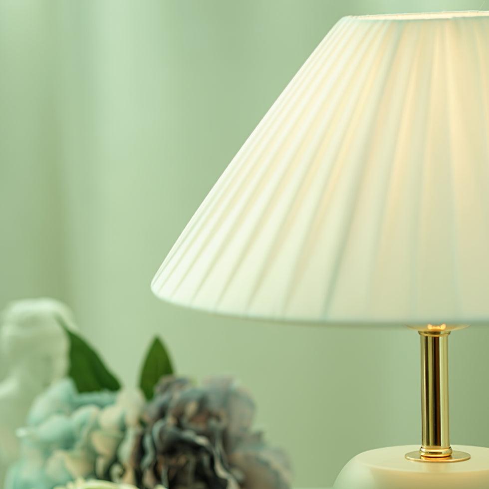 Verena Fabric Table Lamp-Neutral Decor