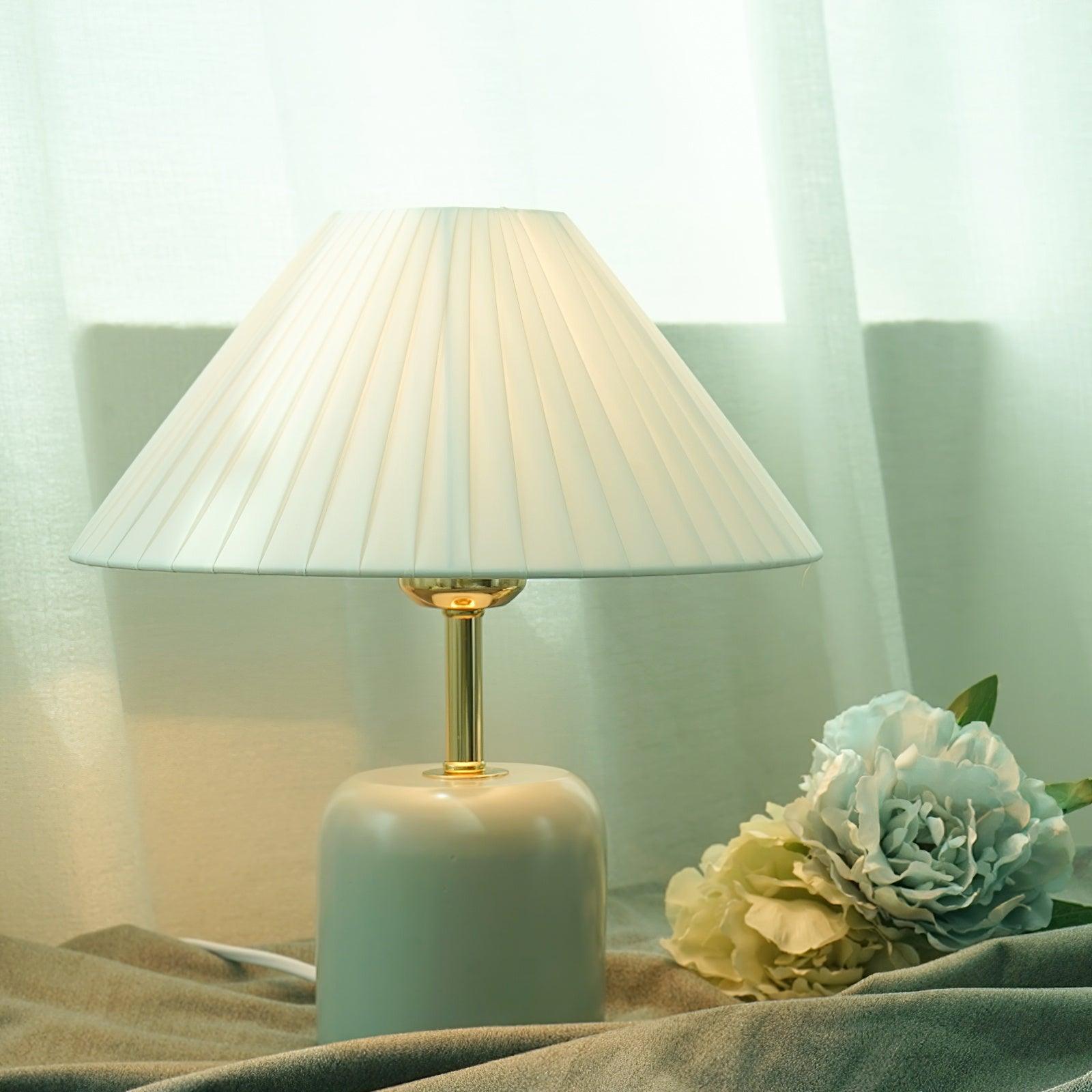 Verena Fabric Table Lamp-Neutral Decor