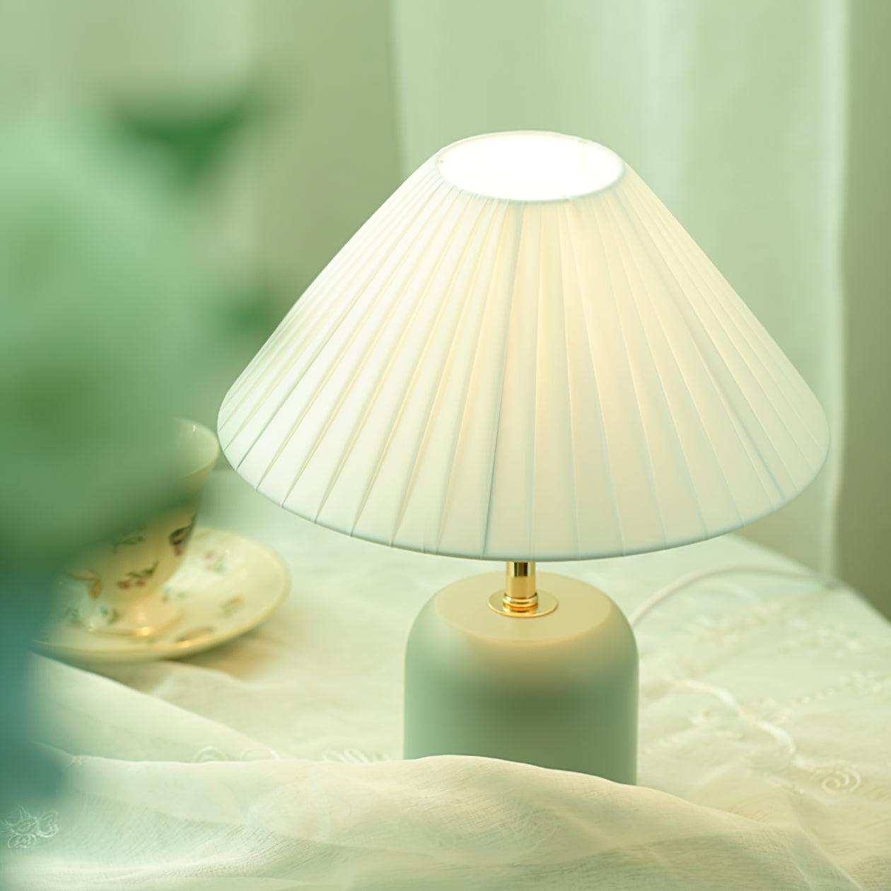 Verena Fabric Table Lamp-Neutral Decor