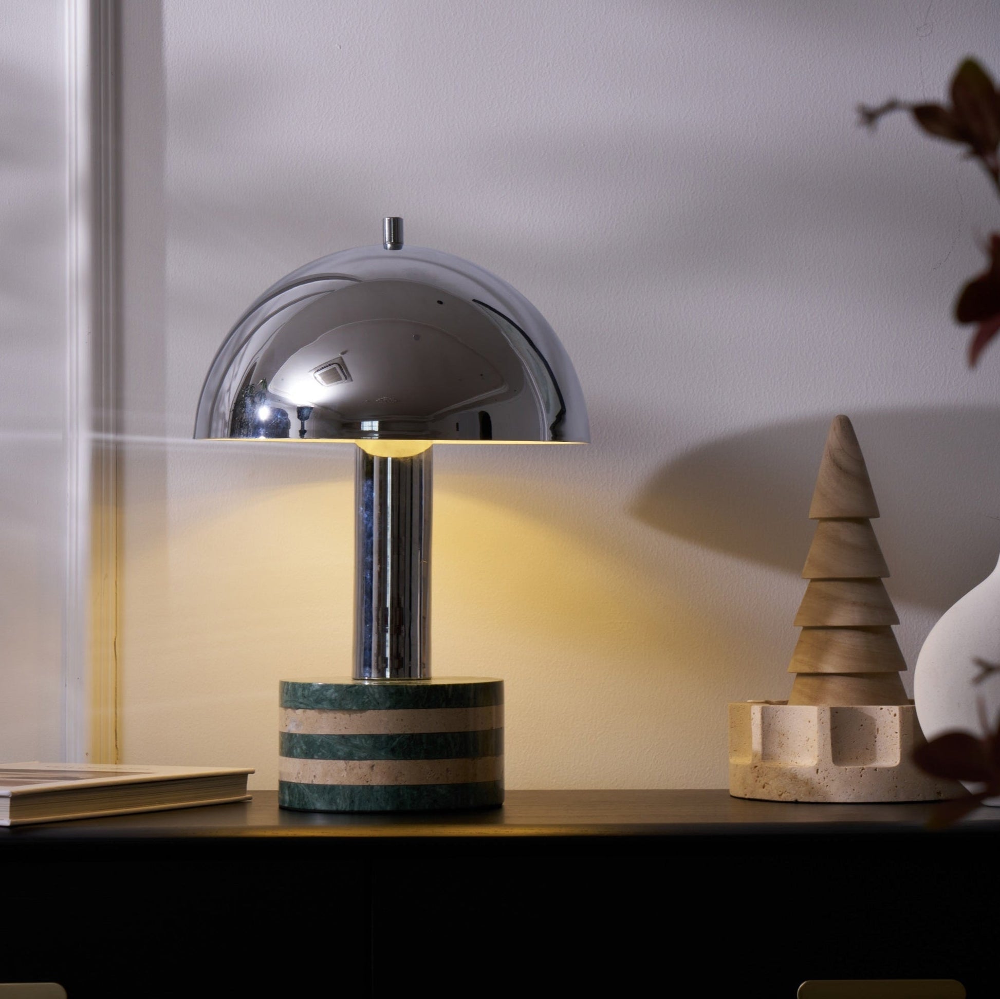 Strata Minimalist Marble Table Lamp-Neutral Decor
