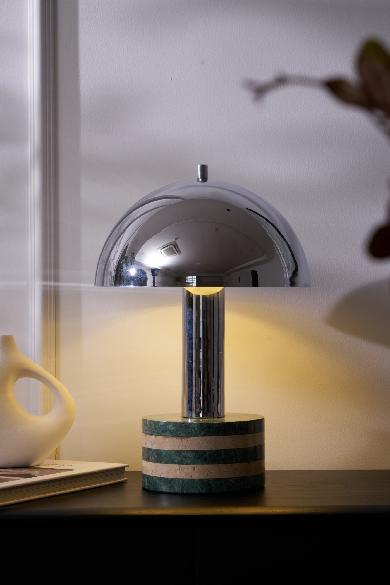 Strata Minimalist Marble Table Lamp-Neutral Decor